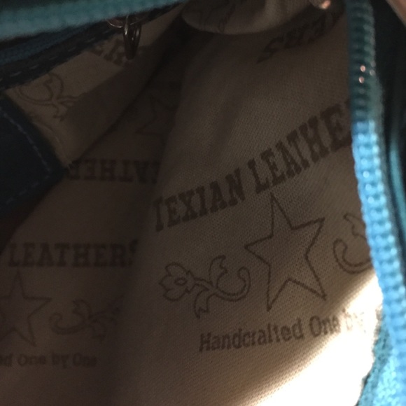 COPY - Leather Bag, teal color. Texian Leathers. - Picture 4 of 4